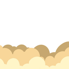 Playful Cartoon Clouds