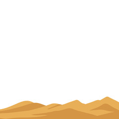 Cartoon Desert Sand Elements
