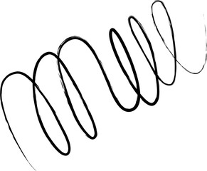 Fototapeta premium Spiral and swirl brush strokes. Design decoration