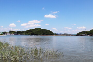 吉井川河口付近　亀石神社