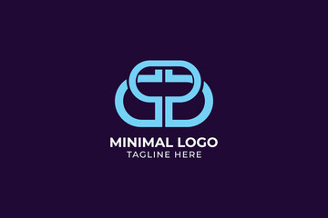 letter GG creative minimal monochrome monogram symbol, letter GG finance company iconic logo