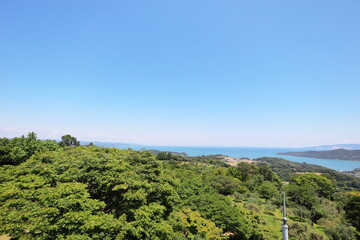 岡牛県　牛窓の展望台から見た海