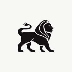 Minimalist Modern Lion Logo Vector Illustration