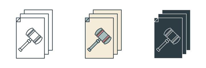 Legal Compliance Icon. Legal and Law theme symbol vector illustration isolated on white background