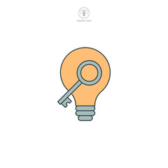 Intellectual Property Icon symbol vector illustration isolated on white background