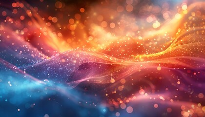 Fototapeta premium Colorful Abstract Background with Blurry Lights