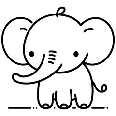 cute animal doodle cartoon design hand drawn wild animal pet and farm animal 
