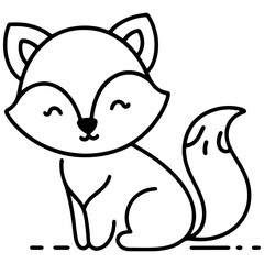 cute animal doodle cartoon design hand drawn wild animal pet and farm animal 