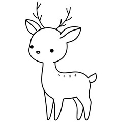 cute animal doodle cartoon design hand drawn wild animal pet and farm animal 