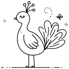 cute animal doodle cartoon design hand drawn wild animal pet and farm animal 