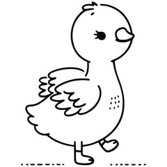 cute animal doodle cartoon design hand drawn wild animal pet and farm animal 