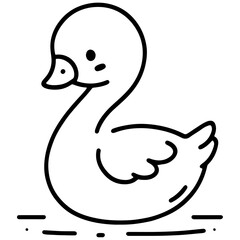 cute animal doodle cartoon design hand drawn wild animal pet and farm animal 