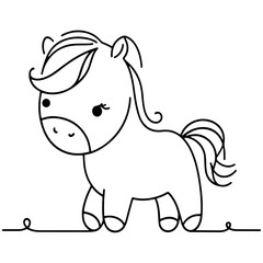 cute animal doodle cartoon design hand drawn wild animal pet and farm animal 