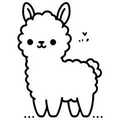 cute animal doodle cartoon design hand drawn wild animal pet and farm animal 