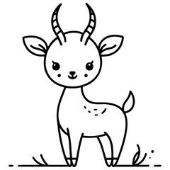 cute animal doodle cartoon design hand drawn wild animal pet and farm animal 