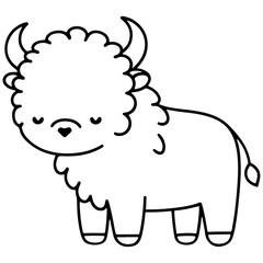 cute animal doodle cartoon design hand drawn wild animal pet and farm animal 