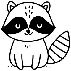 cute animal doodle cartoon design hand drawn wild animal pet and farm animal 