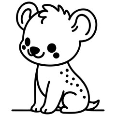 cute animal doodle cartoon design hand drawn wild animal pet and farm animal 