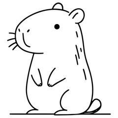 cute animal doodle cartoon design hand drawn wild animal pet and farm animal 