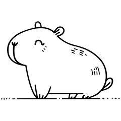 cute animal doodle cartoon design hand drawn wild animal pet and farm animal 