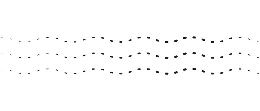 Wavy, waving, billowy, squiggle and squiggle lines. Distortion, deformation effect element. Curvy, squiggle parallel stripes. Oscillation, pulse warp effect element