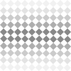 Gray rhombus, gradation from dark to light. on a white background