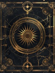 Baroque Classical Abstract Marble Framed Ceiling Art with Ornate Border. Luxury Lavish Decor Victorian Elements with Seamless Pattern Background Texture