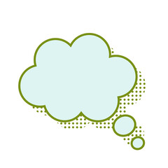 text box bubble and message cute - Pop Art  and Speech Bubble