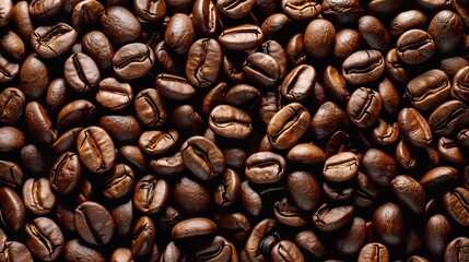 Fototapeta premium coffee beans background, coffee beans close up