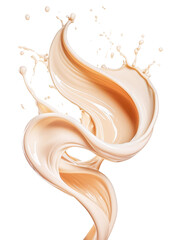 Fototapeta premium liquid foundation isolated on white background