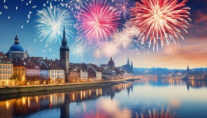 Obraz premium 花火 Fireworks ヨーロッパ
