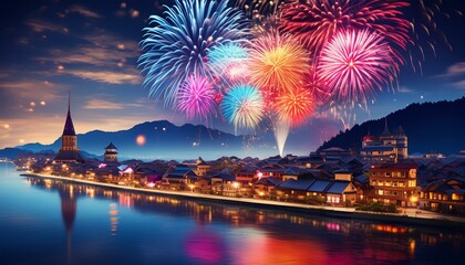 花火　海外旅行　ヨーロッパ