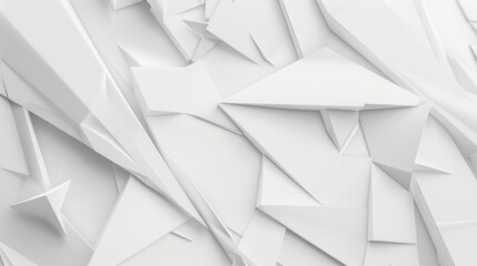 Obraz premium Abstract White Geometric Pattern