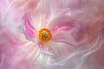 a purple flower with a white center, cosmos flower twirls in a dance of pink and white, a celebration of the cosmic beauty embedded in creation