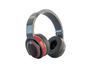 Headphone isolated on transparent background, PNG, clipping path   