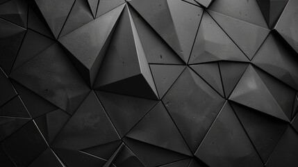 Abstract Black Triangular Pattern