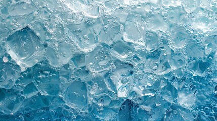 Fototapeta premium Ice melting creates a transformative background, where solid water transitions to liquid.