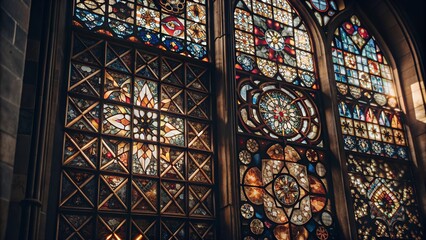 Generative AI's Take on Irregular Multicolored Stained Glass Designs