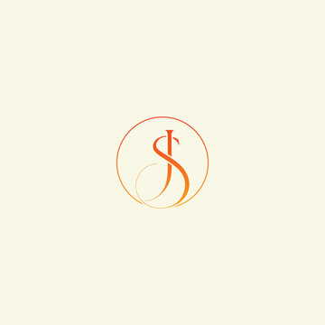 JS or SJ logo design
