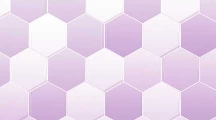 A close-up image of a  pattern of white and lavender hexagon tiles