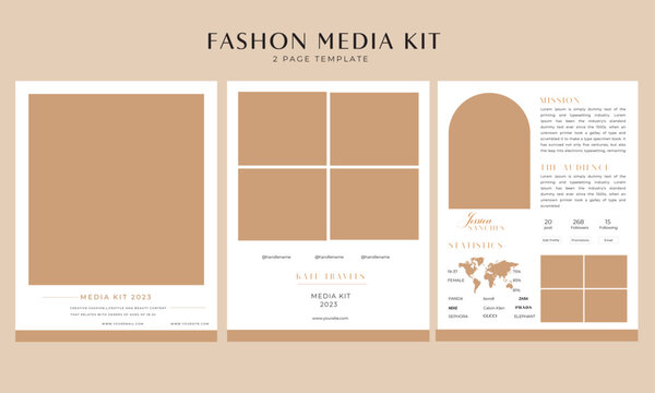 I will design press kits, travel, fashion, blogger, beauty, and influencer media kit