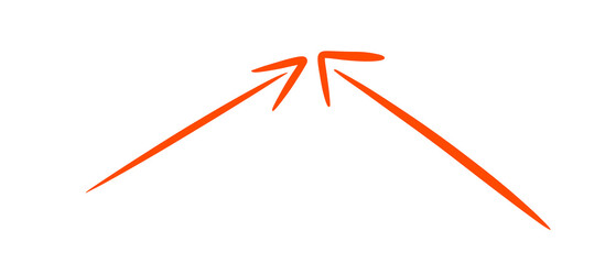 Symbol element two arrows pointing in one direction illustration