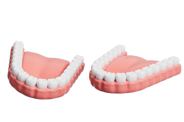 3D rendering of dental medical elements