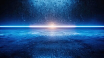 Fototapeta premium Abstract futuristic background with a glowing light beam and textured surface, ideal for technology and sci-fi themes.