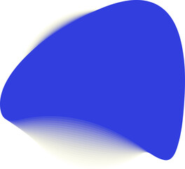 Circle liquid shape in gradient transparent vibrant color, icon, logo, frame