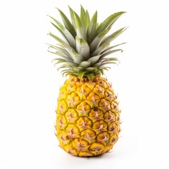 Fototapeta premium Pineapple on isolated White Background.