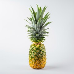 Fototapeta premium Pineapple on isolated White Background.
