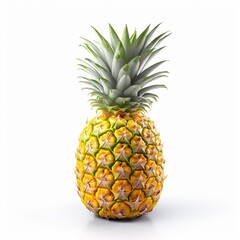 Fototapeta premium Pineapple on isolated White Background.