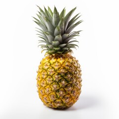 Fototapeta premium Pineapple on isolated White Background.