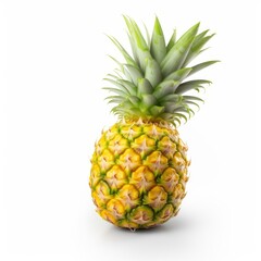 Fototapeta premium Pineapple on isolated White Background.